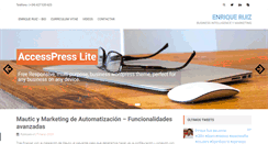 Desktop Screenshot of enriqueruiz.es